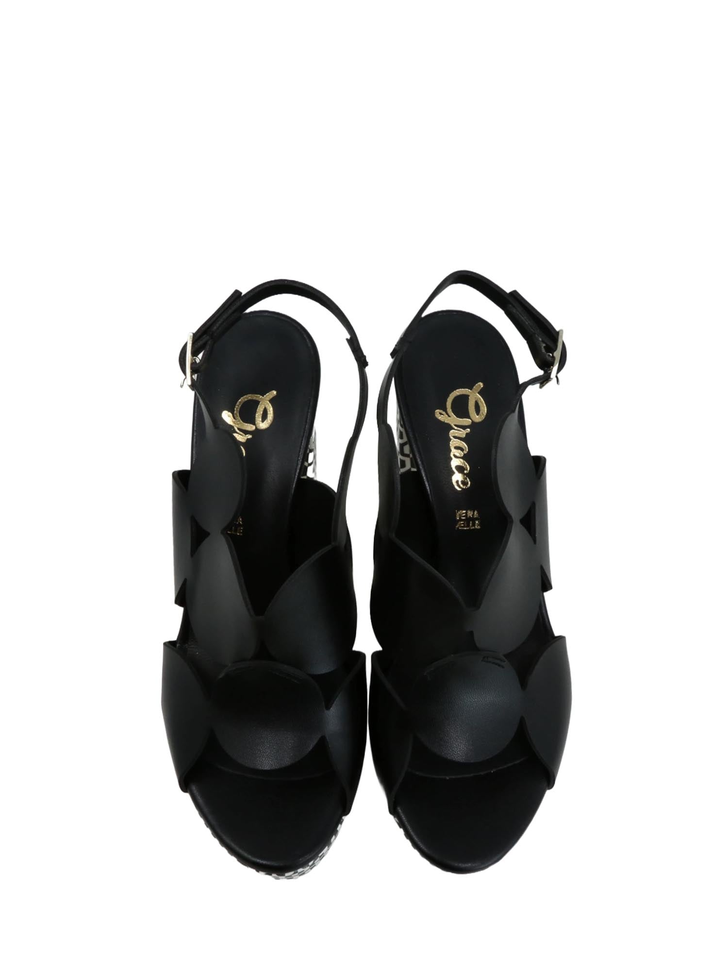 Sandali tacco Nero Grace Shoes