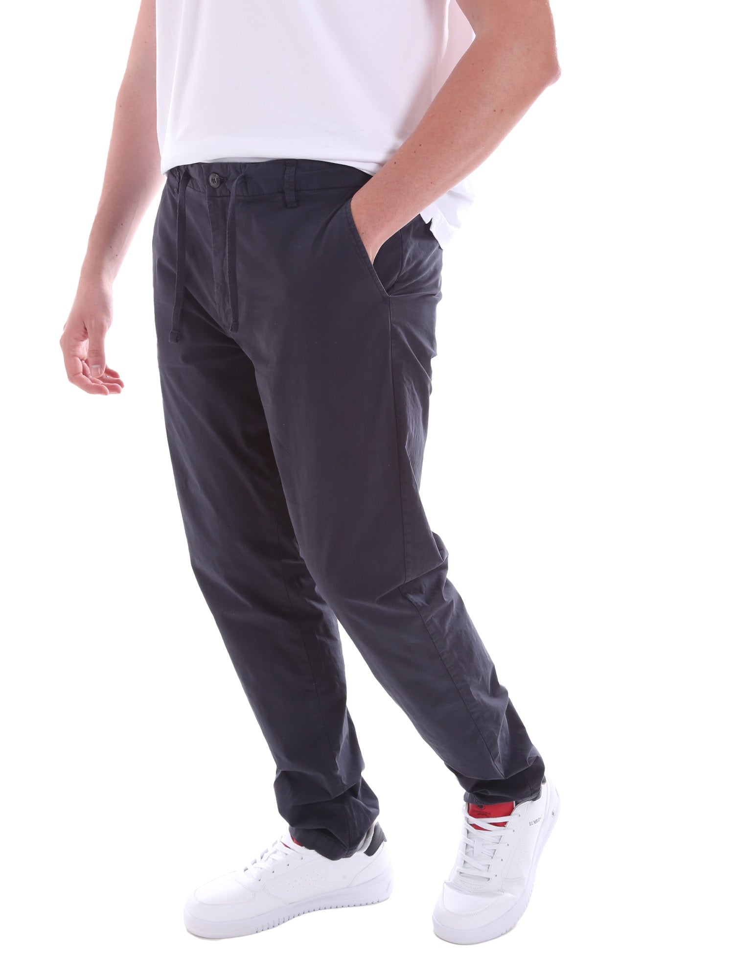 Pantaloni Blu Lyle & Scott