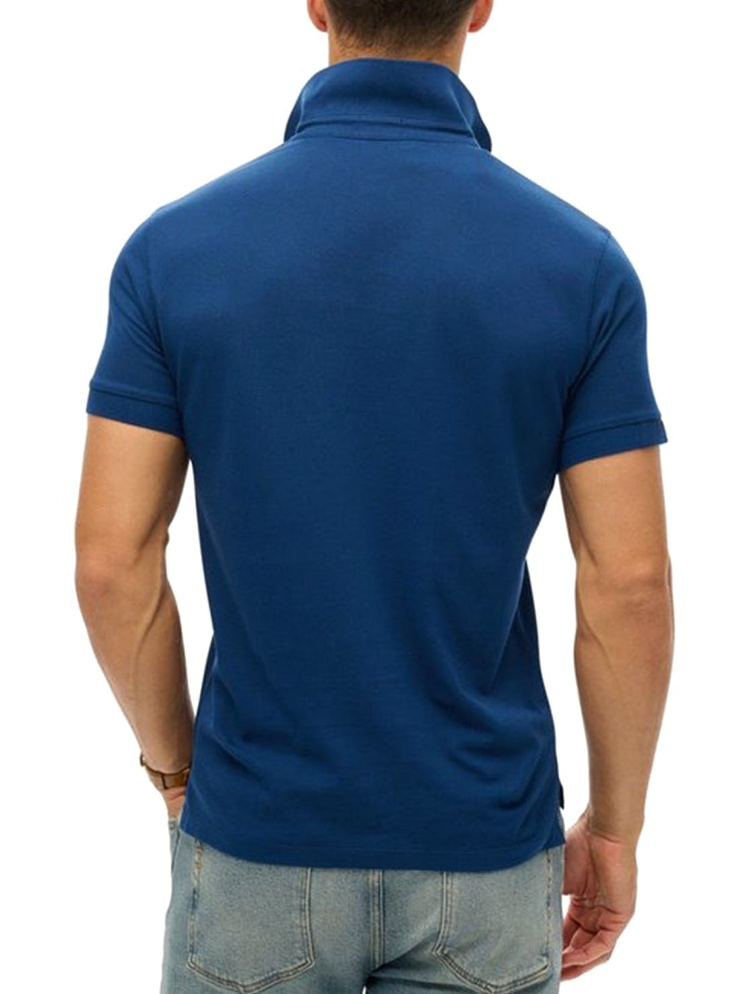 Polo Blu Scuro Superdry