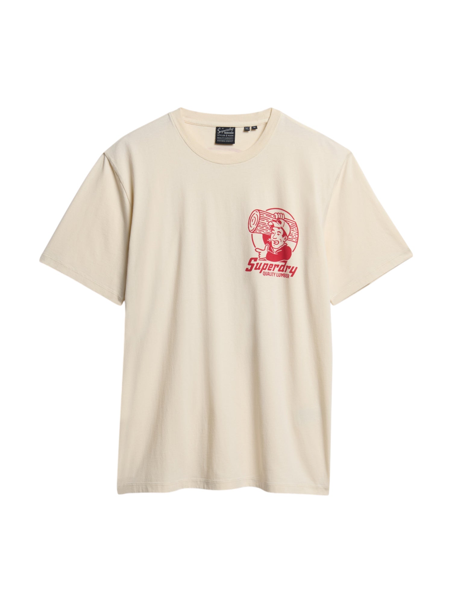 T-shirt Avorio Superdry