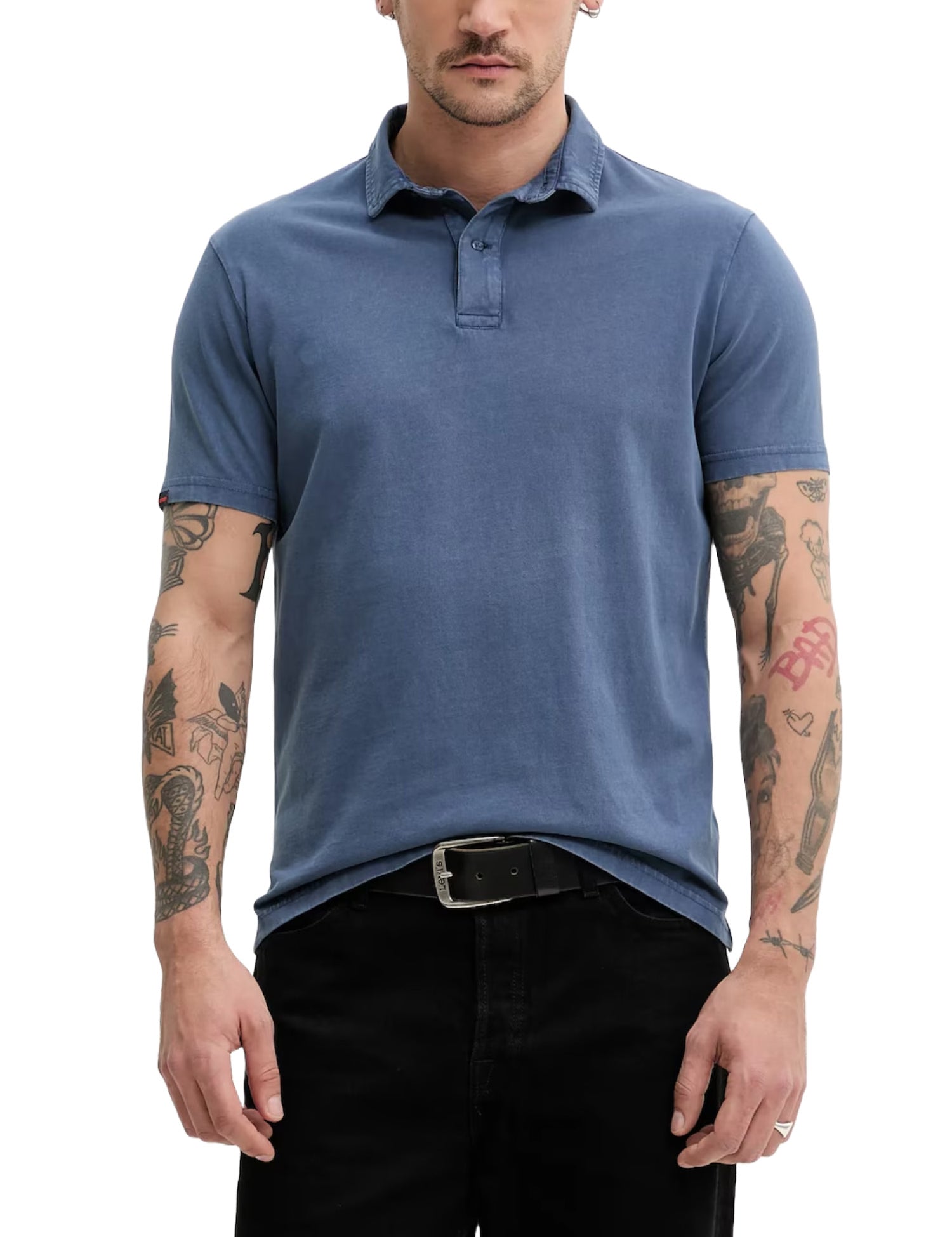 Polo Blu Chiaro Superdry