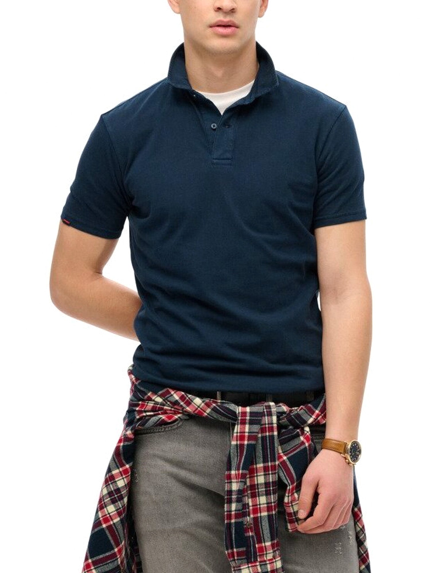 Polo Blu Scuro Superdry