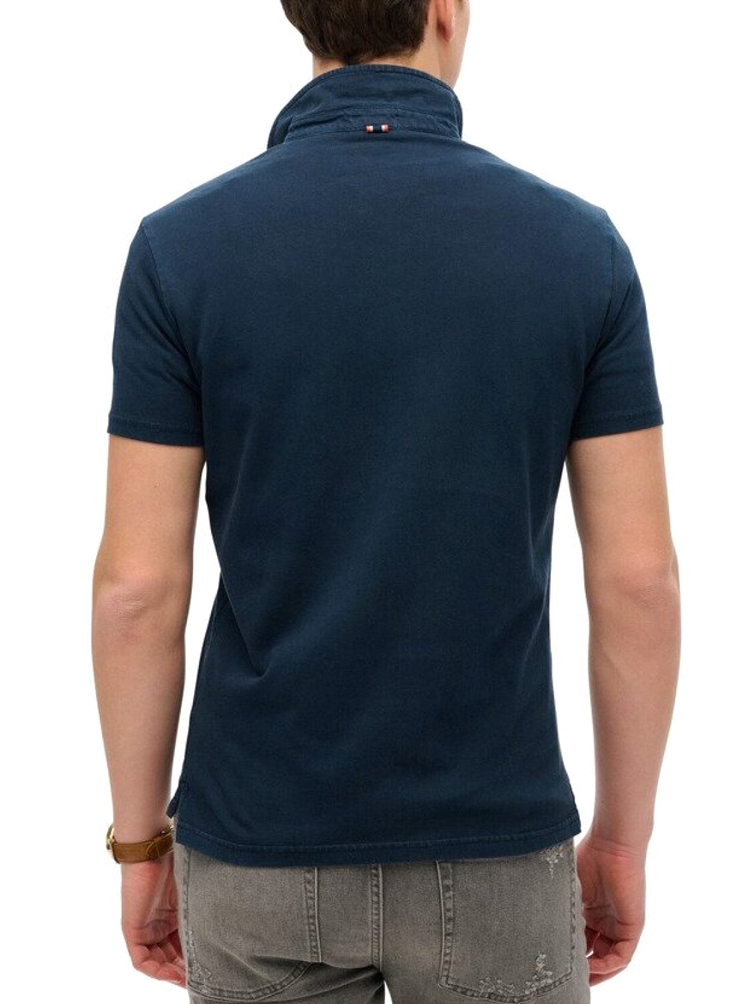Polo Blu Scuro Superdry