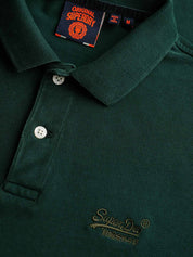 Polo Verde Scuro Superdry