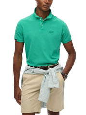 Polo Verde Chiaro Superdry