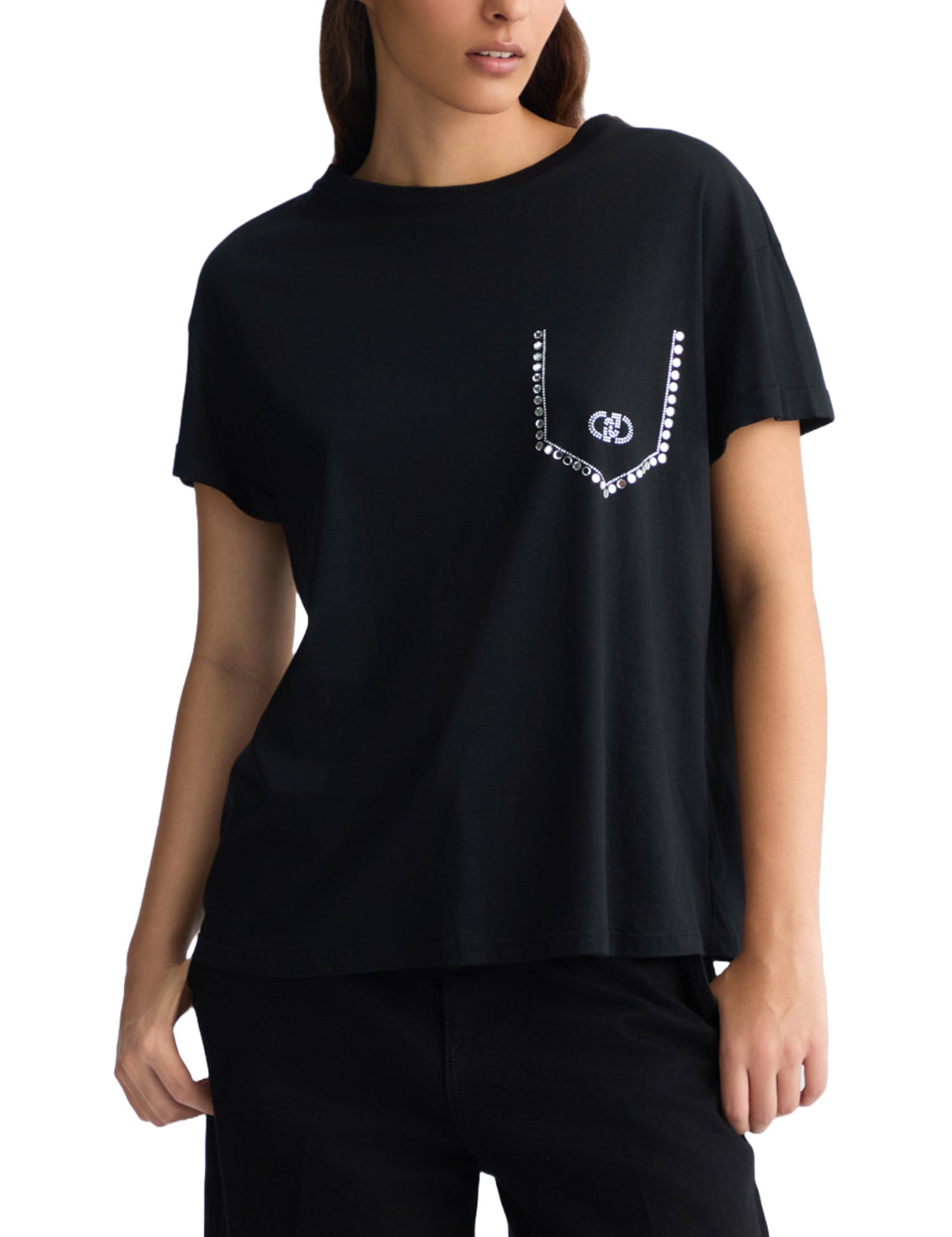 T-shirt Nero Liu-jo