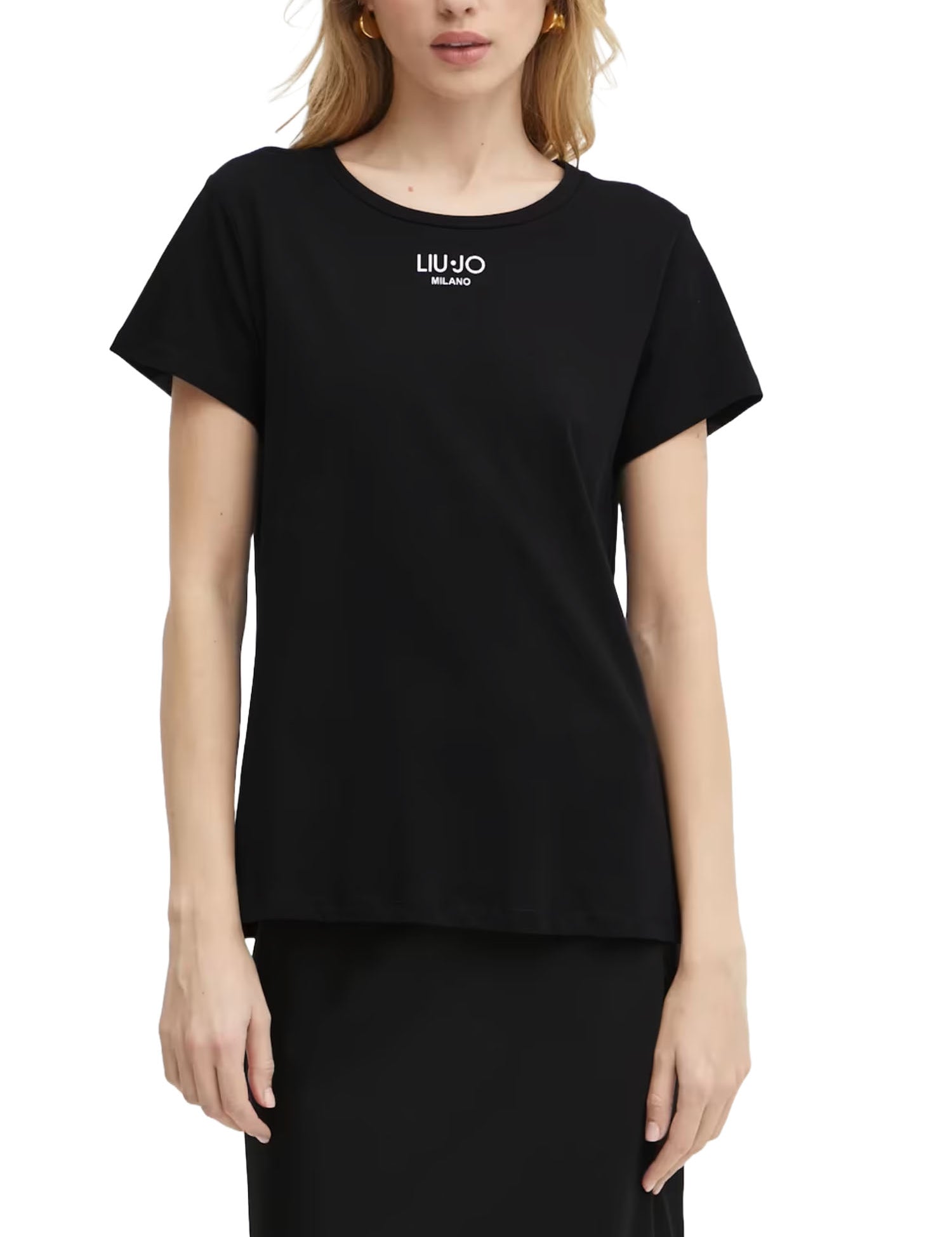 T-shirt Bianco Nero Liu-jo