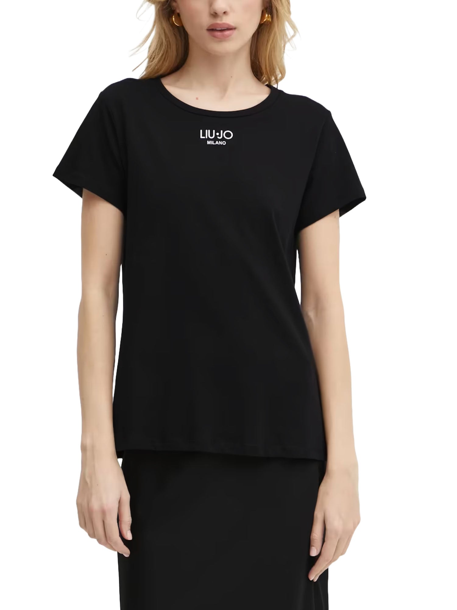 T-shirt Bianco Nero Liu-jo