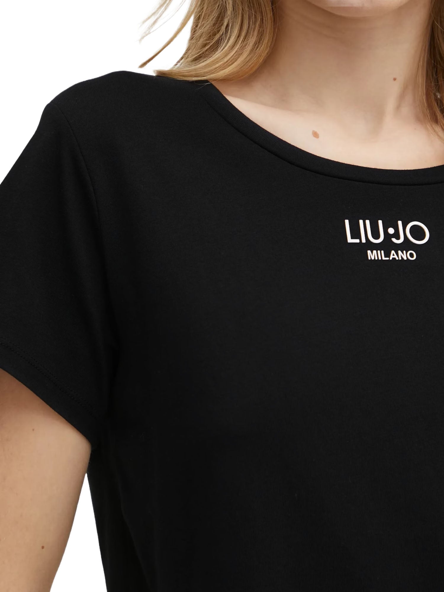 T-shirt Bianco Nero Liu-jo