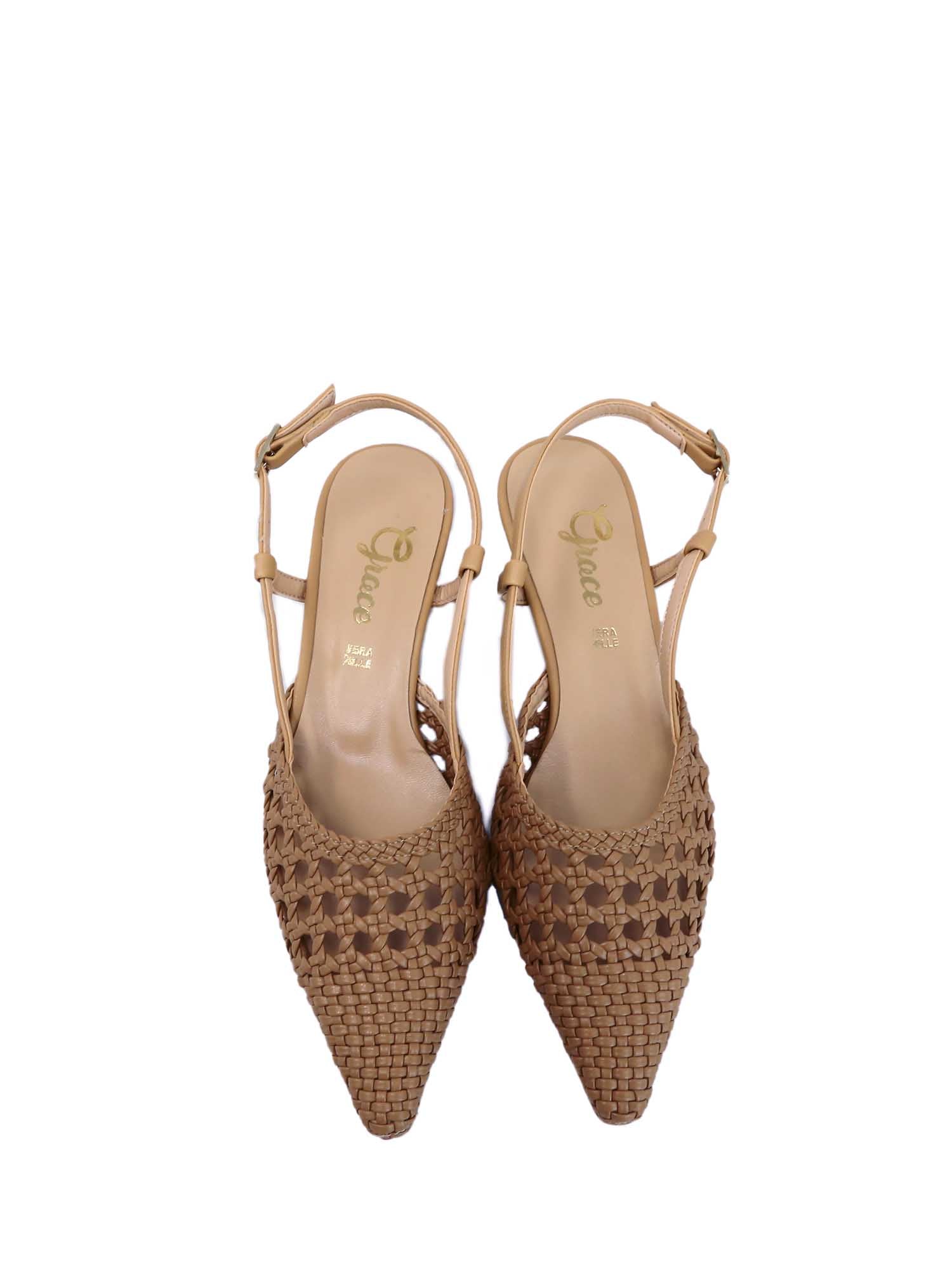 Sandali tacco Beige Grace Shoes