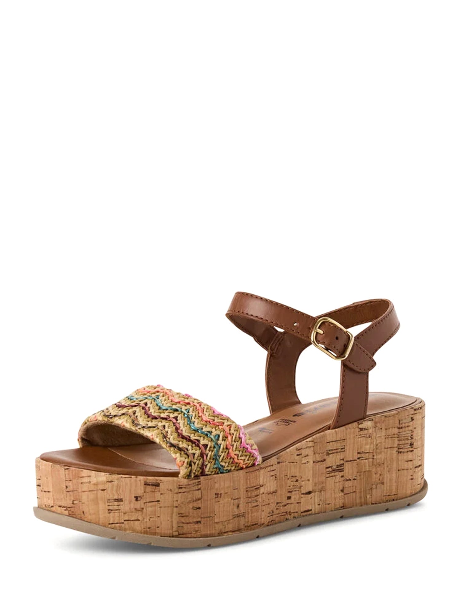 Sandali zeppa Marrone Tamaris