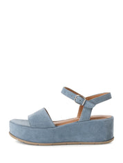 Sandali zeppa Blu Tamaris