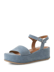 Sandali zeppa Blu Tamaris