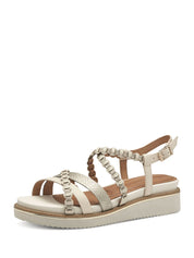 Sandali zeppa Avorio Tamaris