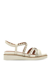 Sandali zeppa Avorio Tamaris