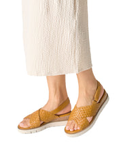 Sandali zeppa Giallo Tamaris