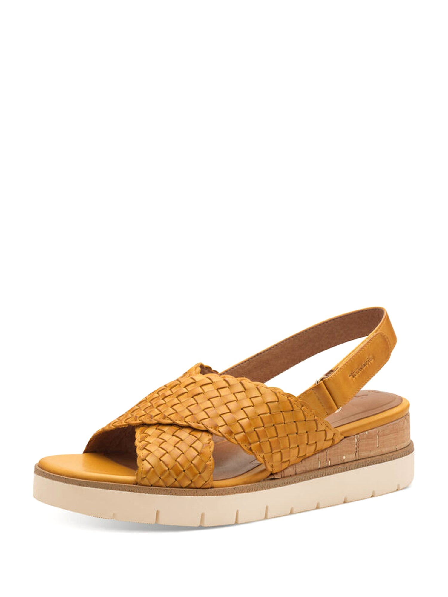 Sandali zeppa Giallo Tamaris