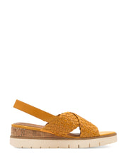 Sandali zeppa Giallo Tamaris