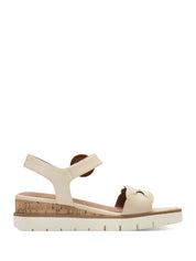 Sandali zeppa Beige Tamaris