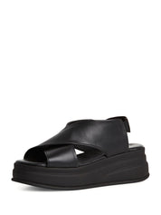 Sandali zeppa Nero Tamaris