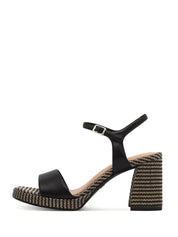 Sandali tacco Nero Beige Tamaris