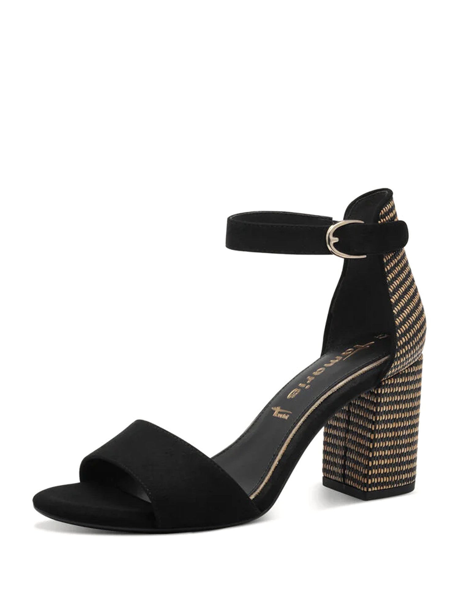Sandali tacco Nero Beige Tamaris