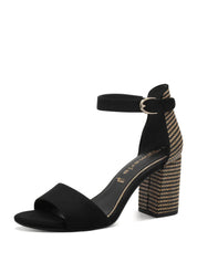 Sandali tacco Nero Beige Tamaris