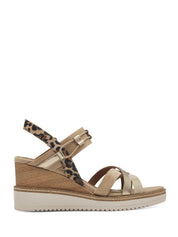 Sandali zeppa Beige Tamaris