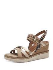 Sandali zeppa Beige Tamaris