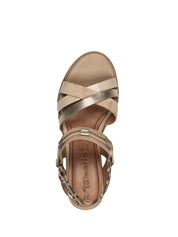 Sandali zeppa Beige Tamaris