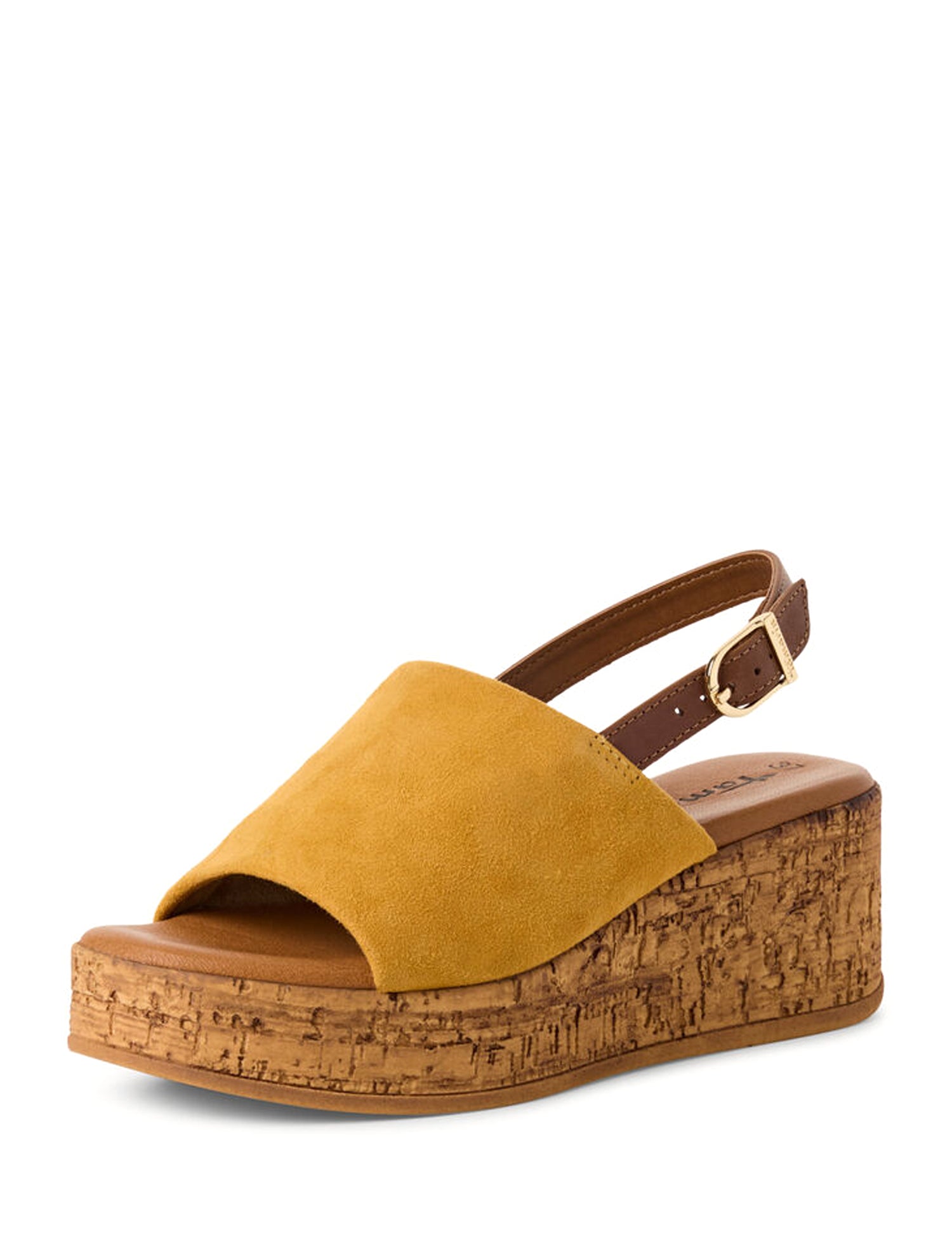 Sandali zeppa Giallo Tamaris