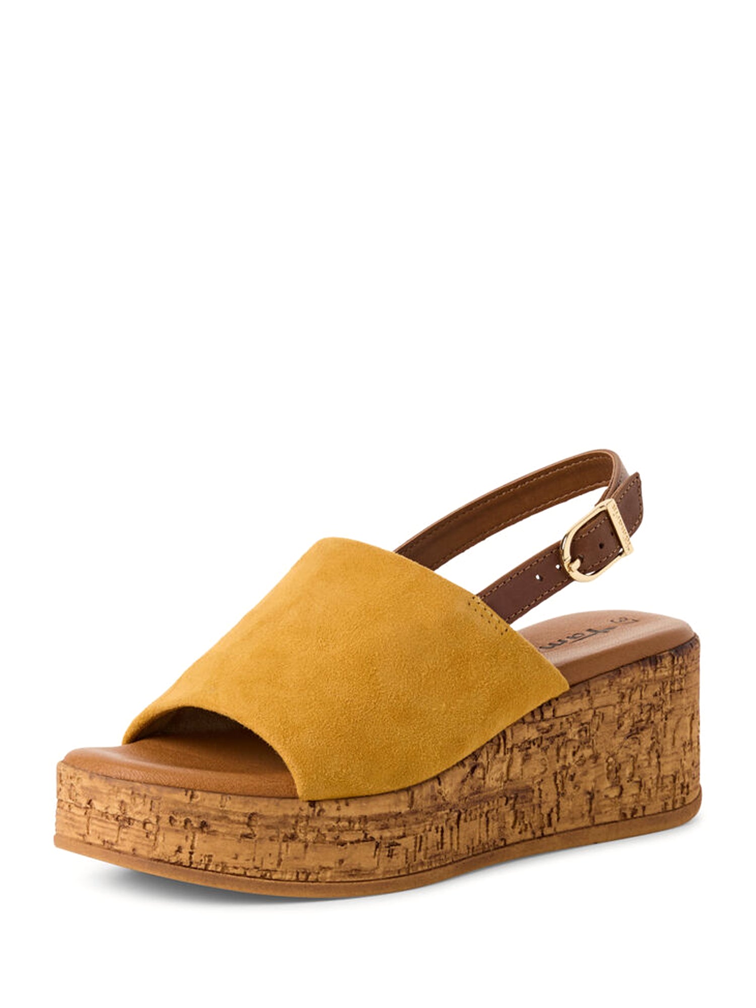 Sandali zeppa Giallo Tamaris