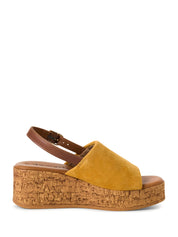 Sandali zeppa Giallo Tamaris