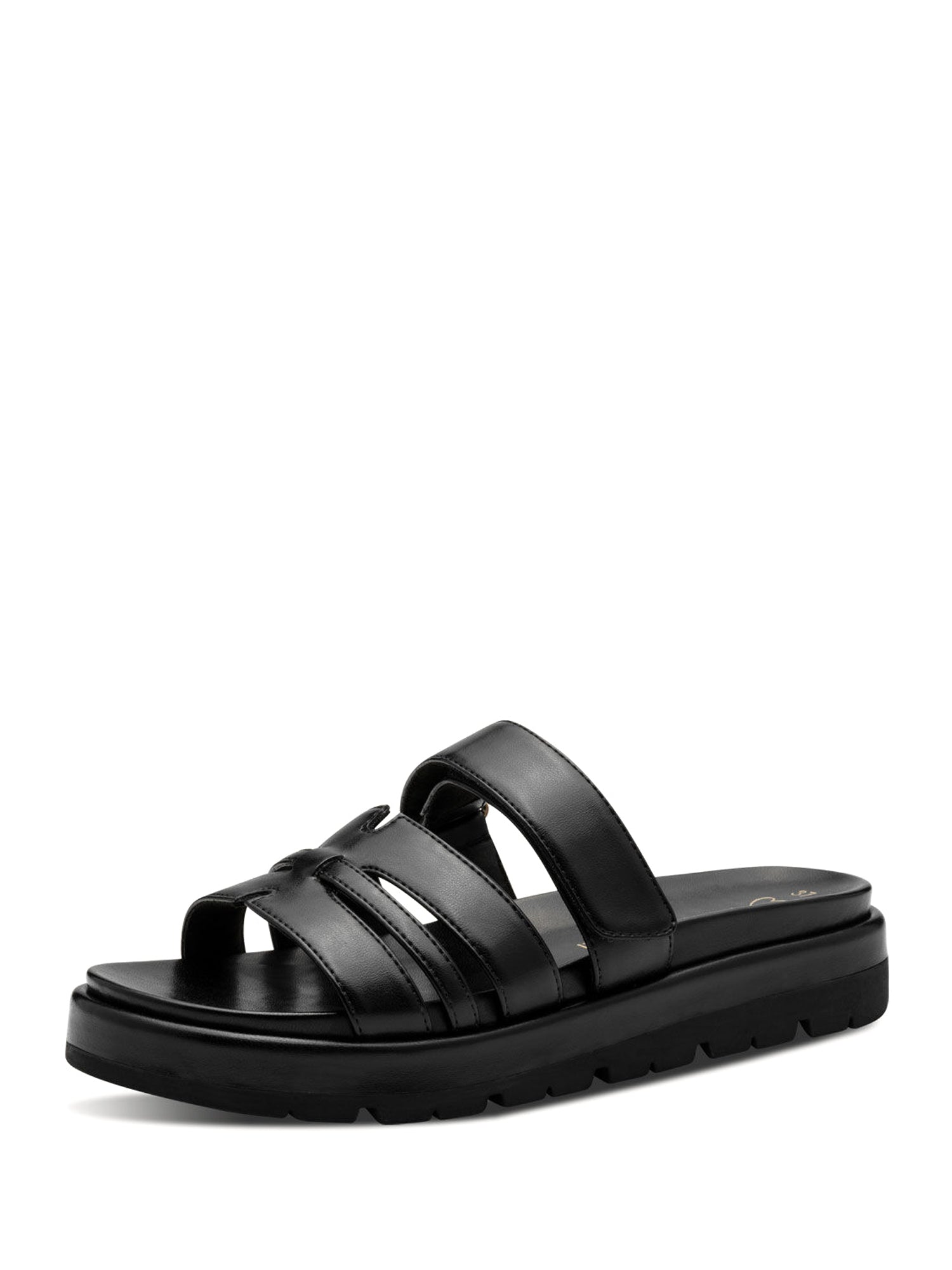 Sandali con strappi Nero Marco Tozzi