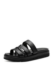 Sandali con strappi Nero Marco Tozzi