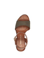 Sandali tacco Verde Marco Tozzi