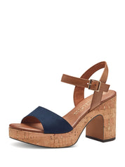 Sandali tacco Blu Marco Tozzi