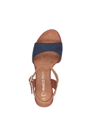 Sandali tacco Blu Marco Tozzi