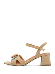 Sandali tacco Beige Marco Tozzi