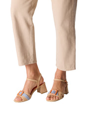 Sandali tacco Beige Marco Tozzi