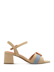 Sandali tacco Beige Marco Tozzi