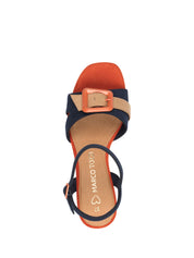 Sandali tacco Blu Marco Tozzi