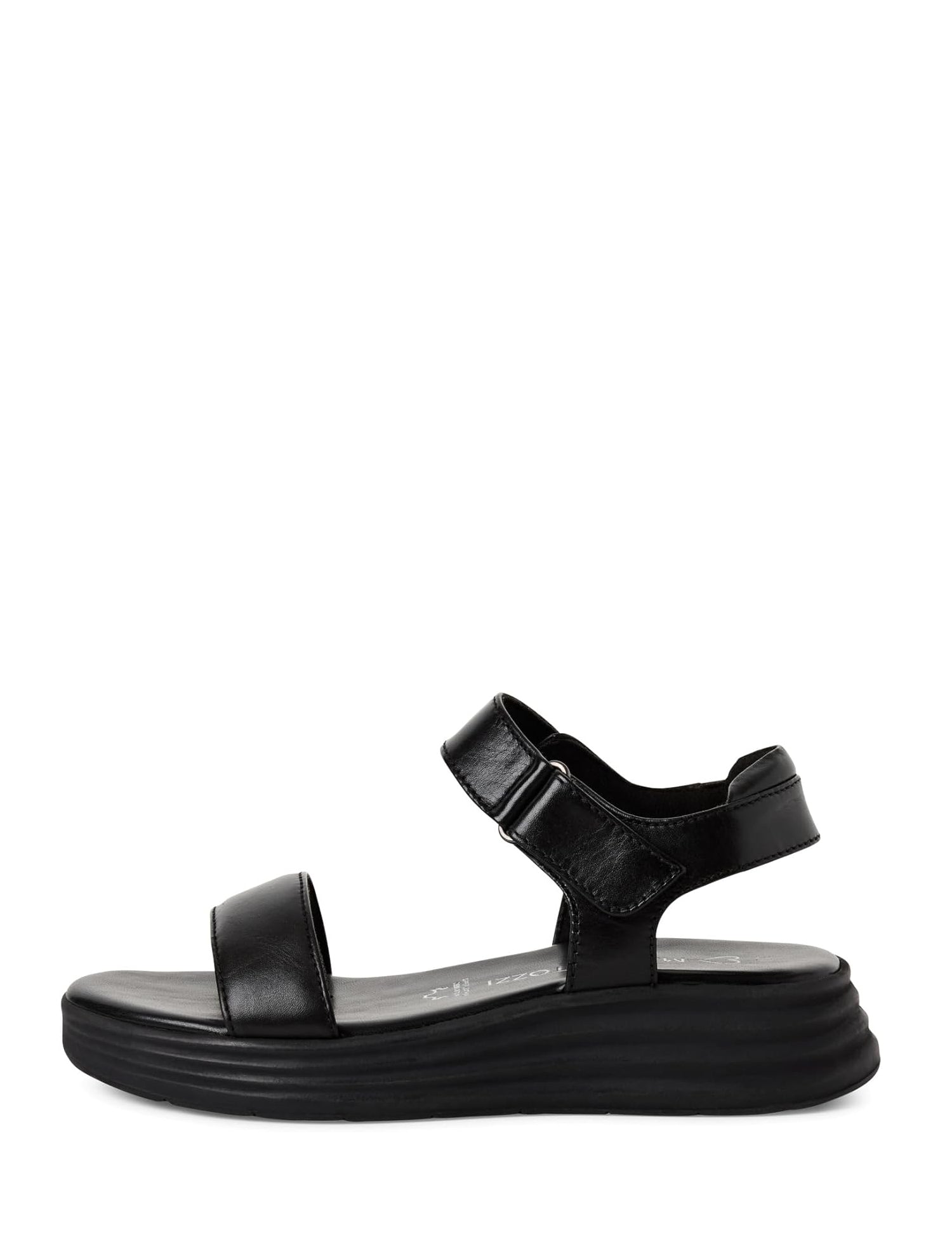 Sandali con strappi Nero Marco Tozzi