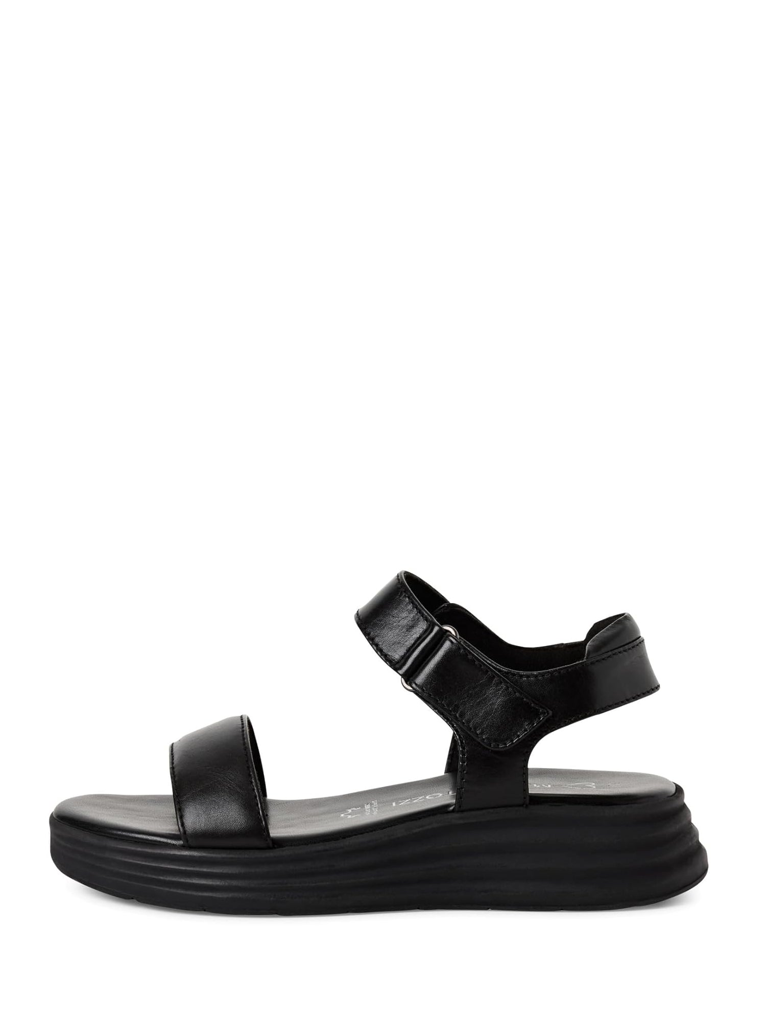 Sandali con strappi Nero Marco Tozzi