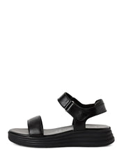 Sandali con strappi Nero Marco Tozzi