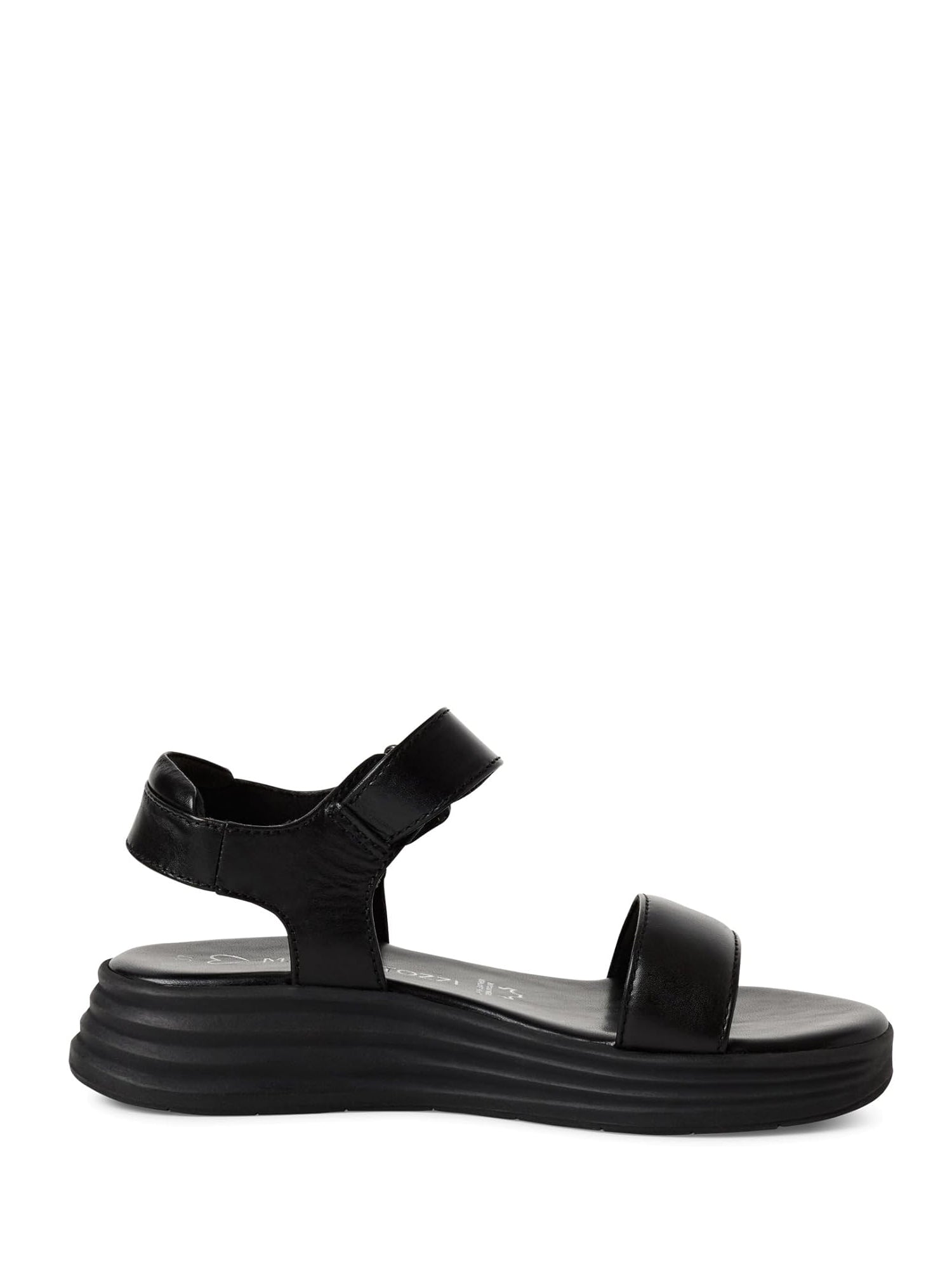 Sandali con strappi Nero Marco Tozzi