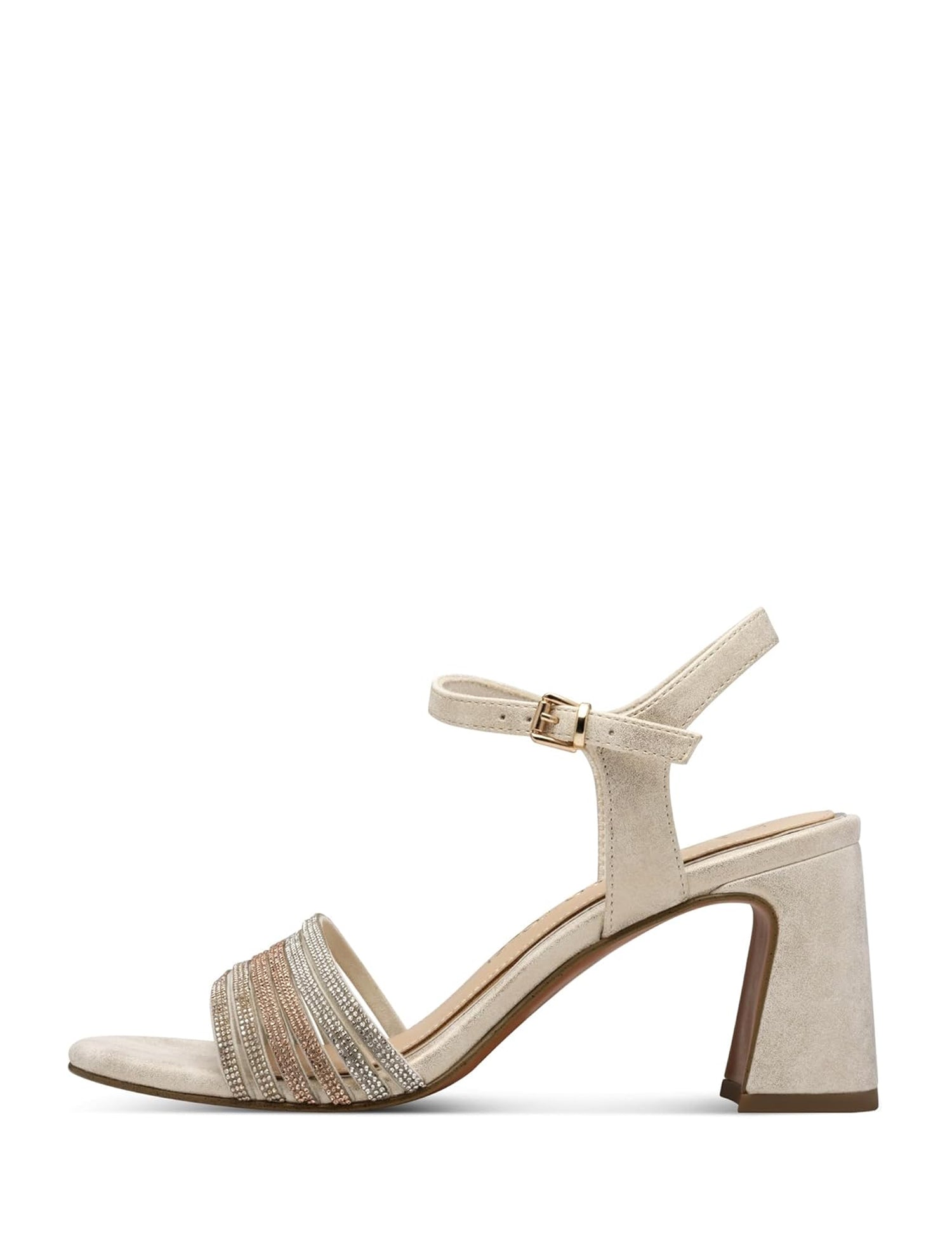 Sandali tacco Beige Marco Tozzi