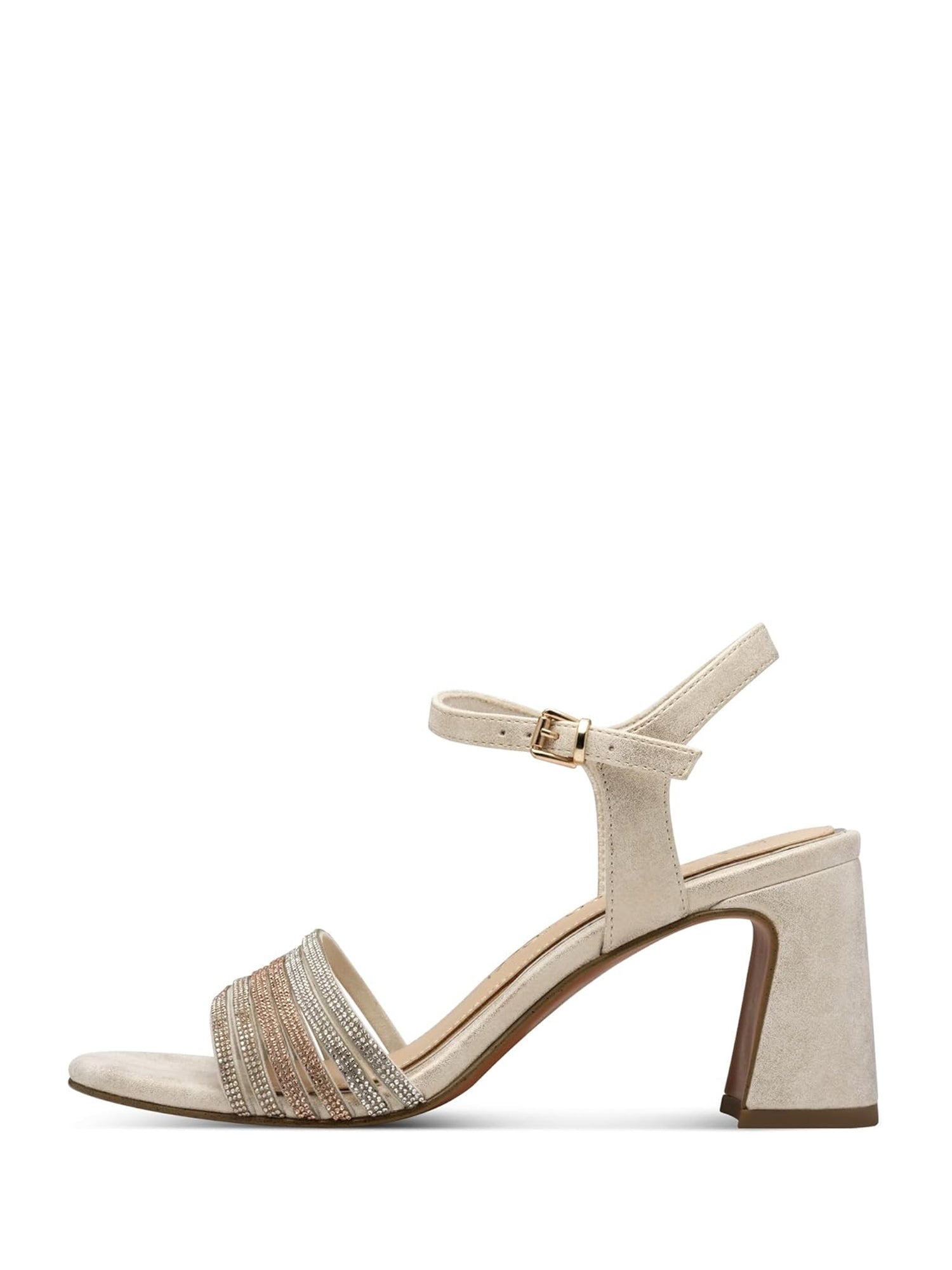 Sandali tacco Beige Marco Tozzi