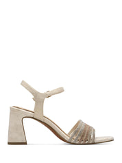 Sandali tacco Beige Marco Tozzi