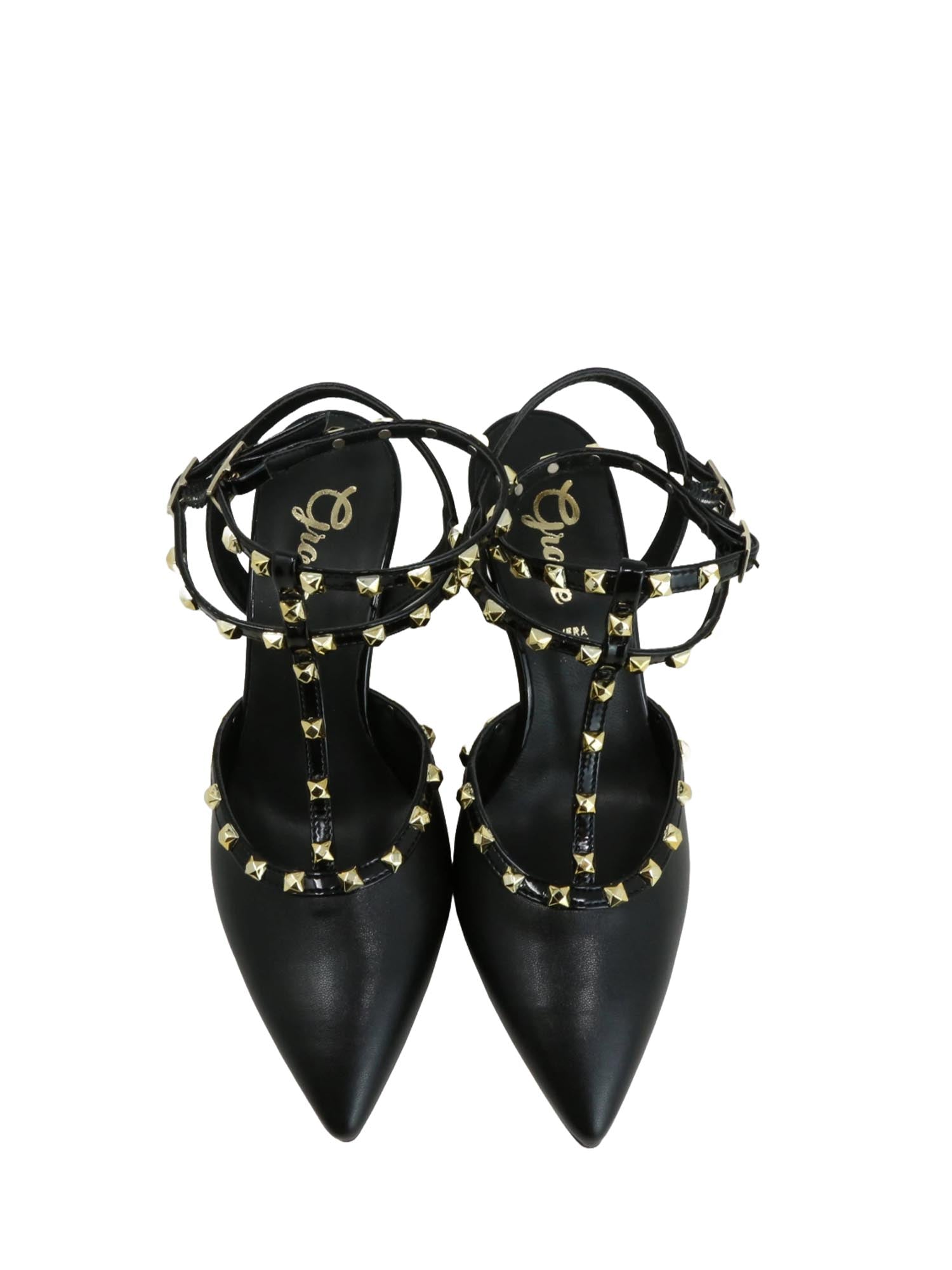 Sandali tacco Nero Grace Shoes